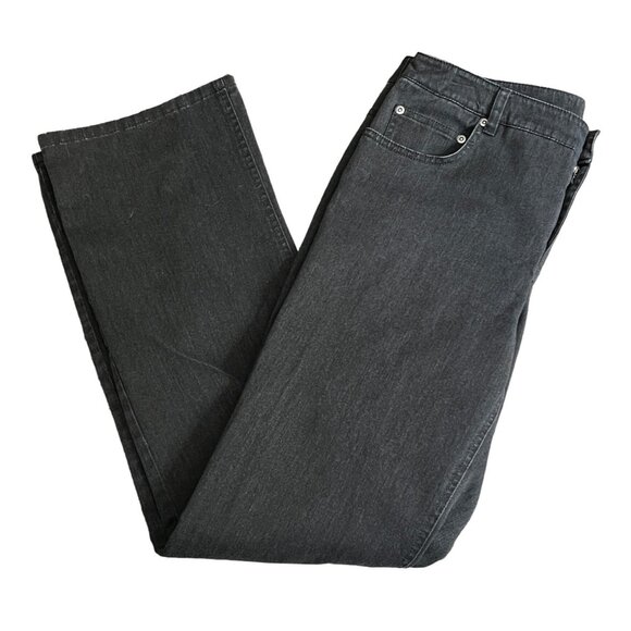 Jones New York Sport Jeans with Shape Control Sz 10 Womens Grey Straight Leg - Picture 1 of 7
